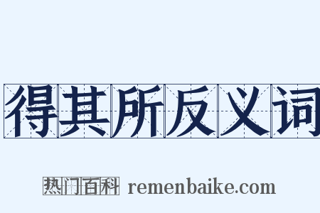 得其所反义词是什么意思的图片